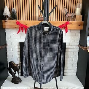 Goodfellows Black and White Checkered Men's Shirt